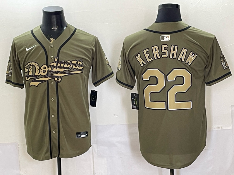 men Los Angeles Dodgers #22 Kershaw green Game 2026 Nike MLB Jersey 0621002->los angeles dodgers->MLB Jersey